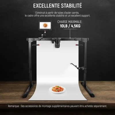 neewer st200 overhead table top mount stand _ black